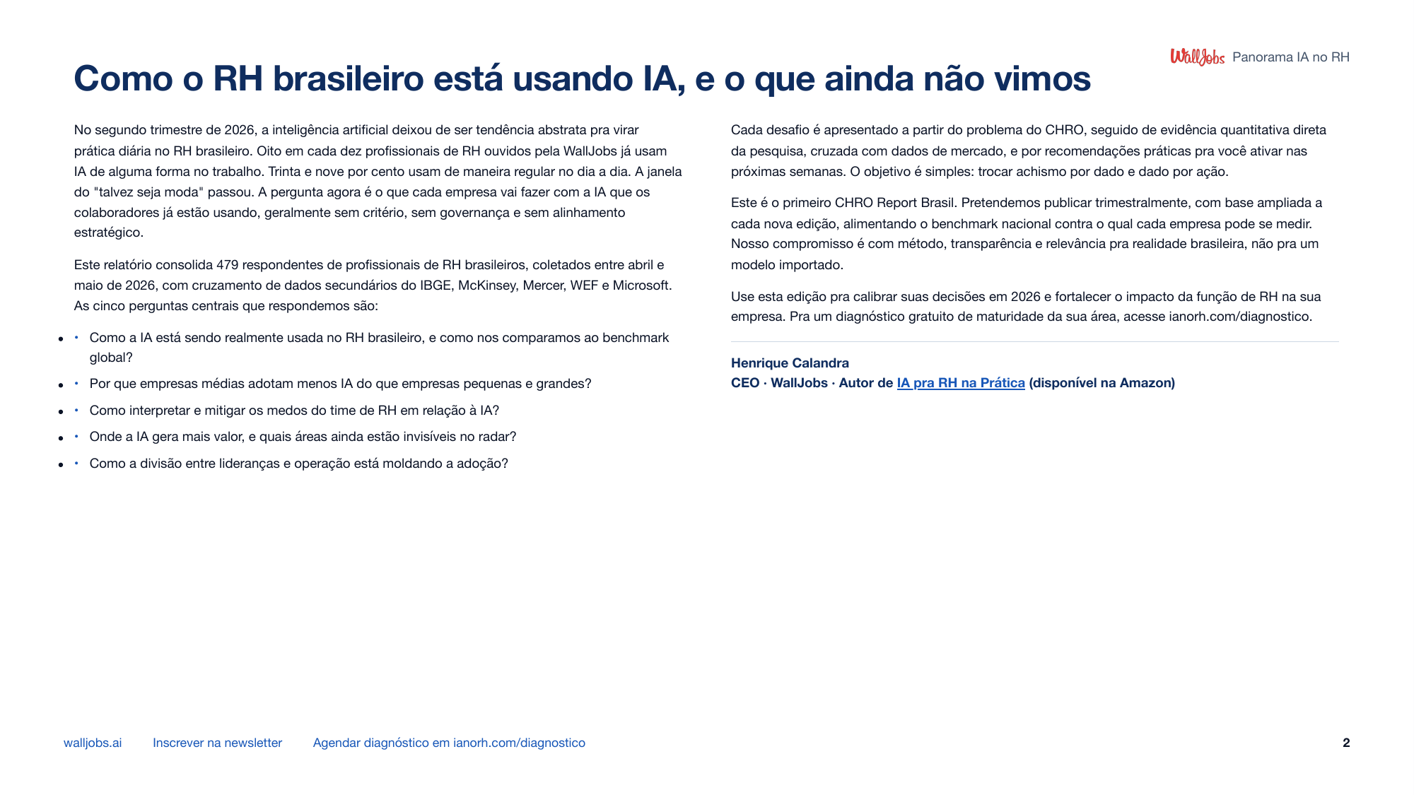 Página 2 do Panorama IA no RH